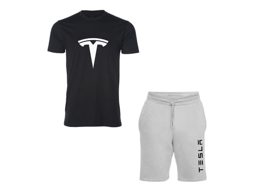 Tesla Contrast T-Shirt and Shorts Set