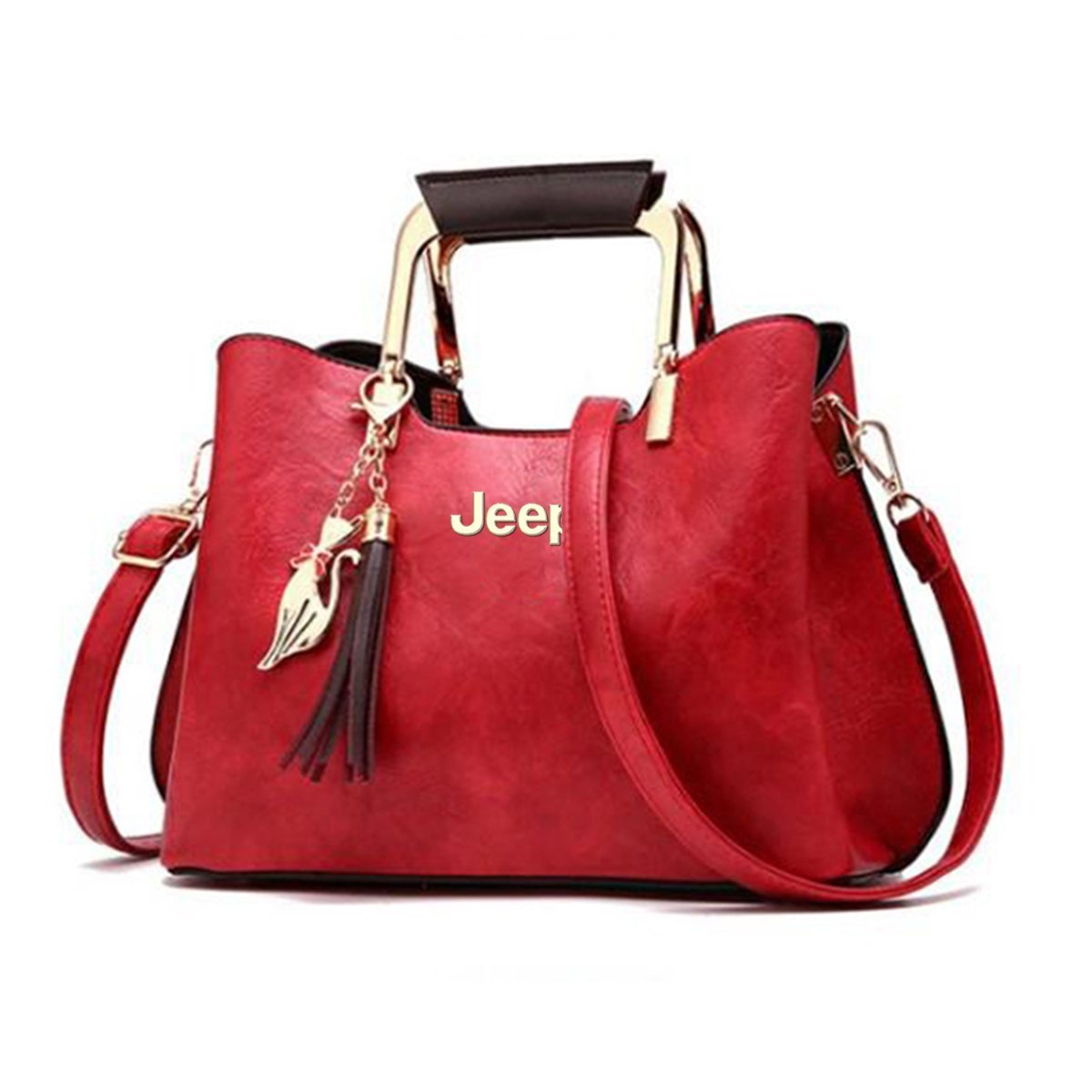 Jeep Deluxe Handbag For Women-bag-Driver Apparel-Red-Driversapparel.com