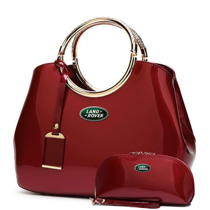 Land Rang Rover Deluxe Women Handbag With Free Matching Wallet-bag-Driver Apparel-Red-Driversapparel.com