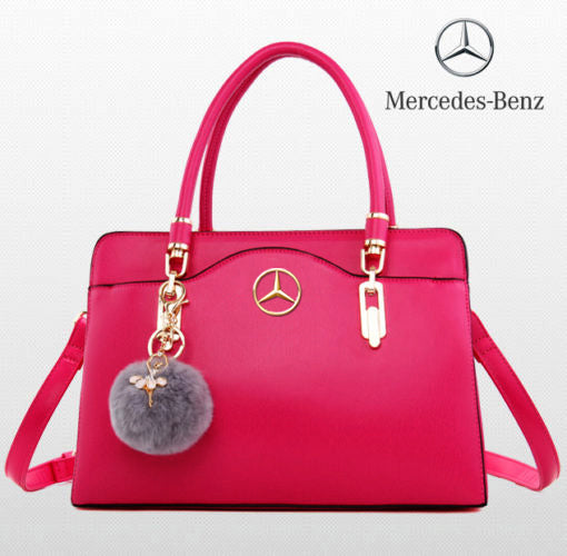 Mercedes Classy Deluxe Leather HandBag-bag-Driver Apparel-Pink-Driversapparel.com