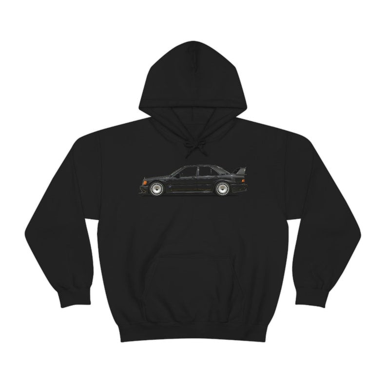 Mercedes-Benz 190E EVO Hoodie: Minimalist Vintage