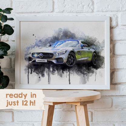 Personalized Car Portrait: A Unique Gift for Car Enthusiasts_driver_clothing_drivi.store