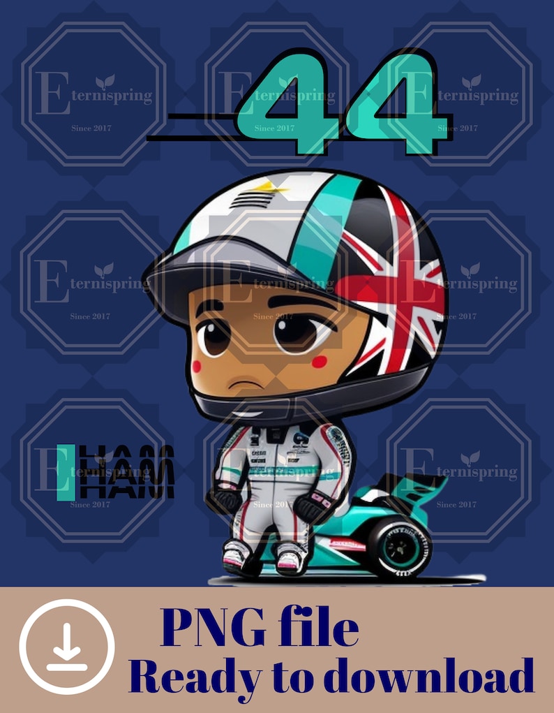 Hamilton F1 Racing Caricature Collectible_driver_clothing_drivi.store