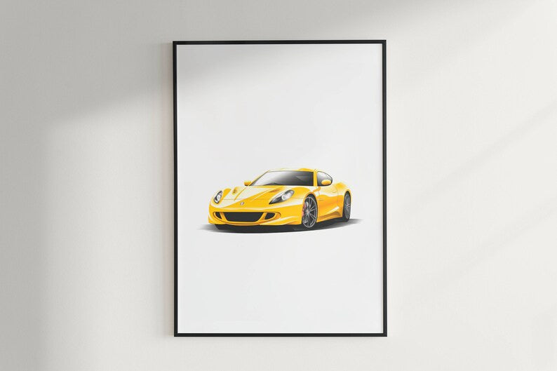 Minimalist Sports Car Prints