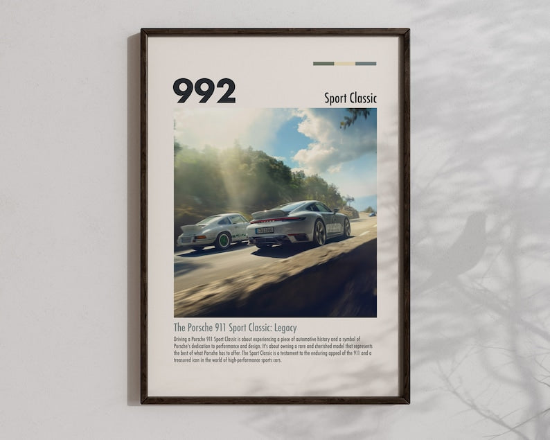 Porsche 911 Sport Classic Wall Art