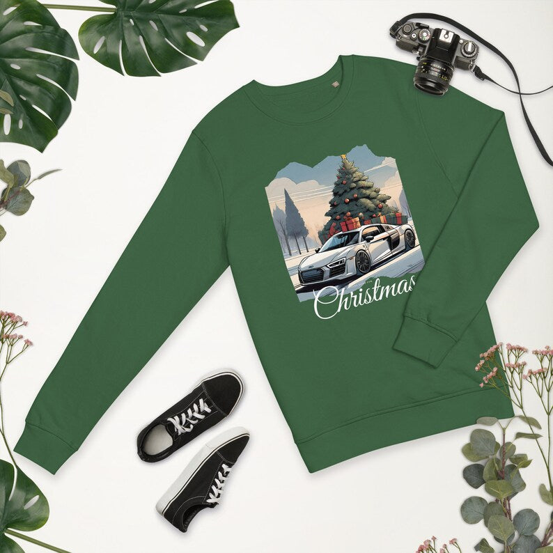 Audi R8 Christmas Jumper | Festive Gift for Car Enthusiasts