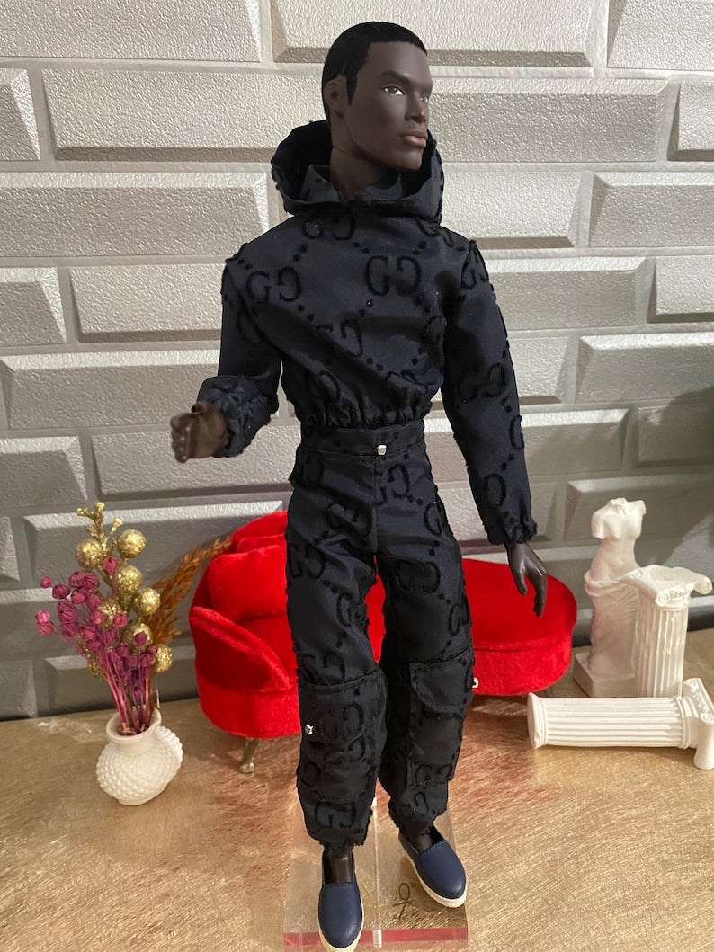 Hooded Homme Doll Outfit: Sweatshirt and Pants