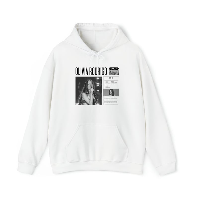 Sour Hoodie: Vintage Album Cover Sweatshirt for Pop Fans