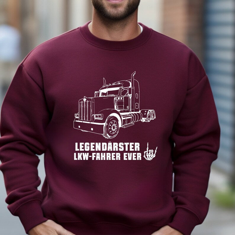 Cozy Christmas Sweatshirt for the Best Trucker Ever