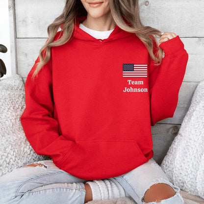 Patriotic Custom Driving Team Hoodie