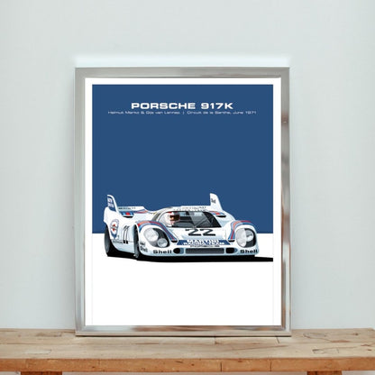 Porsche 917K Le Mans 71 Race Car Art Print