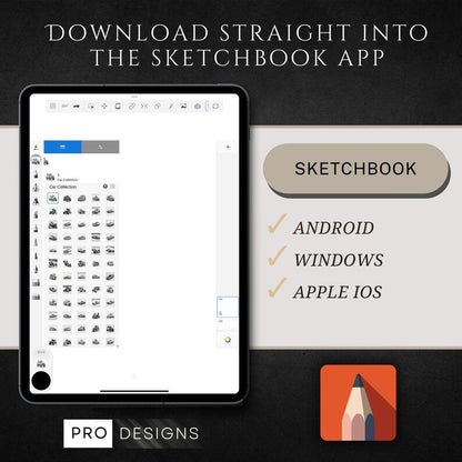 Car Collection Procreate Brushes: Rev Up Your Automotive Art