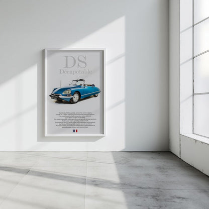 Citroen DS Classic French Car Poster