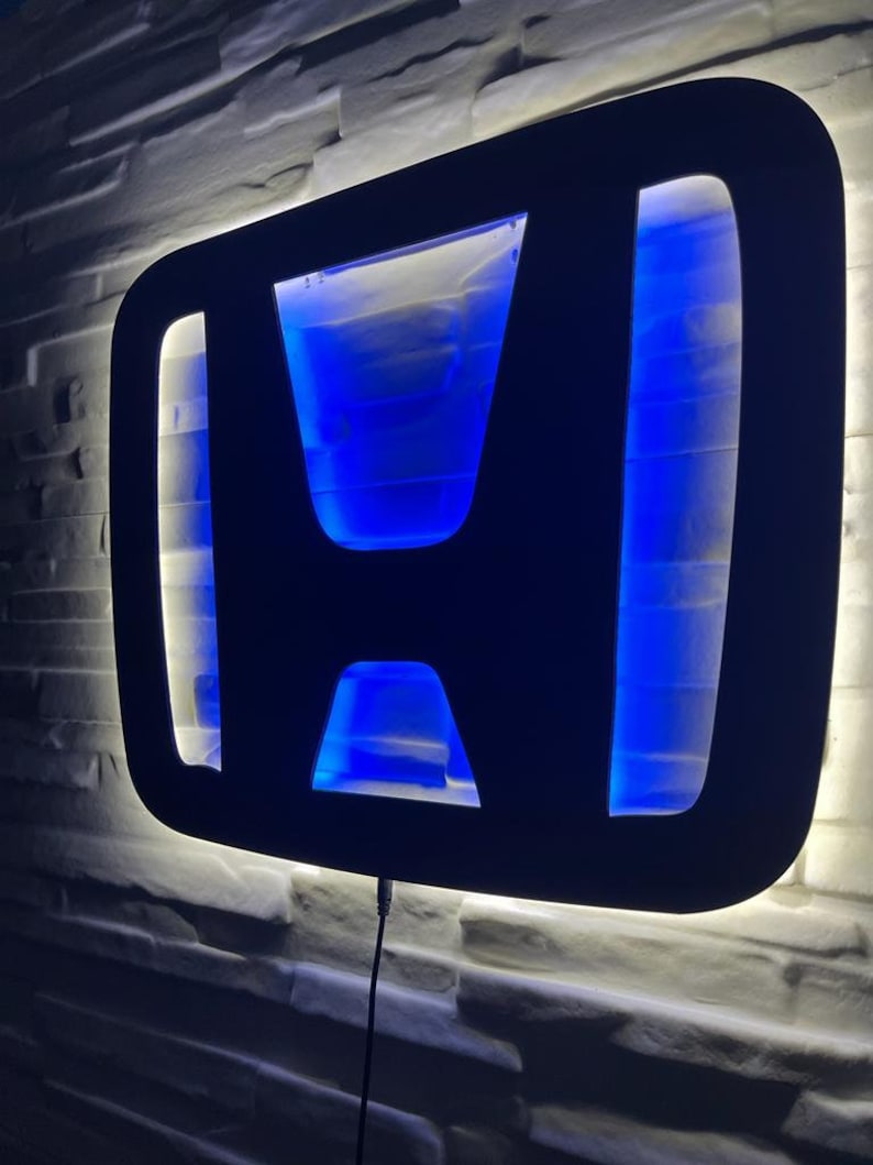 Honda Logo LED Sign: Sleek Automotive Decor