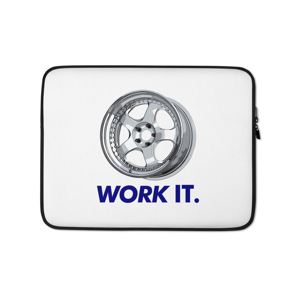 Work It JDM Wheel Laptop Sleeve