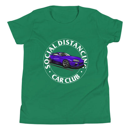 JZA80 JDM 2JZ Social Distancing Car Club Youth Short Sleeve T-Shirt