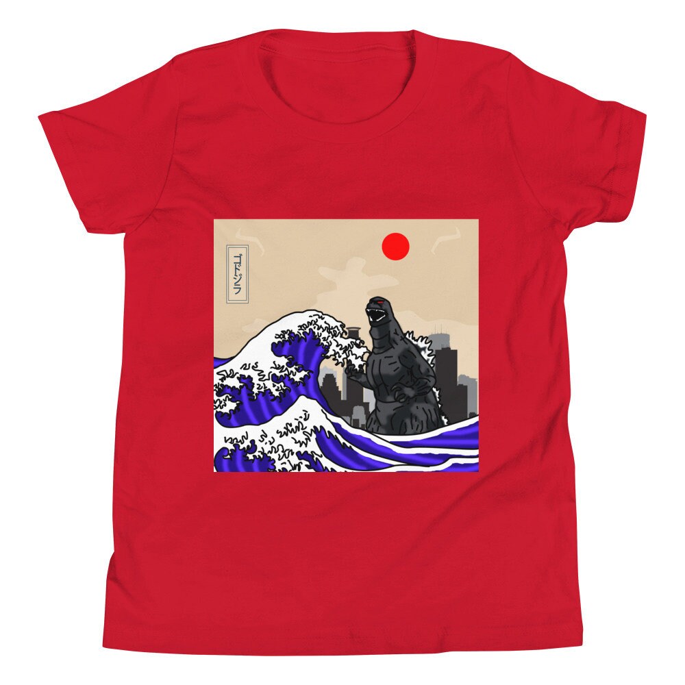 JDM ZILLA Tsunami Kaiju Youth Short Sleeve T-Shirt