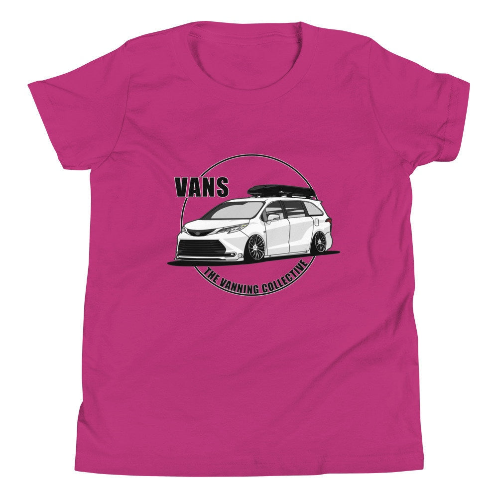 The Vanning Collective Stanced Minivan Youth Short Sleeve T-Shirt