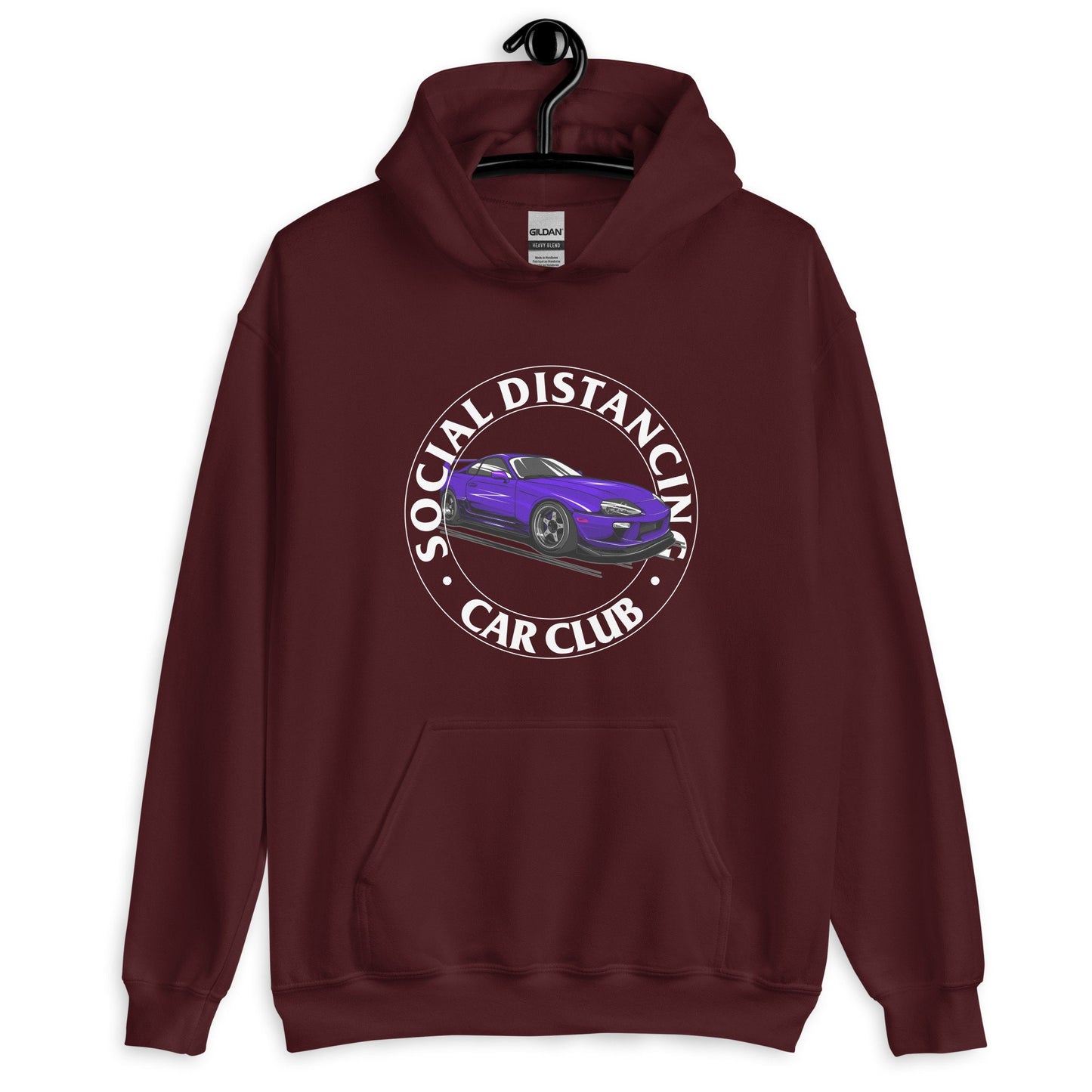 JZA80 JDM 2JZ Social Distancing Car Club Unisex Hoodie