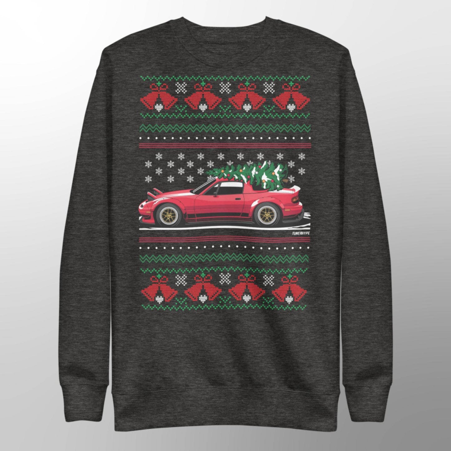 Ugly Christmas Sweater - Mazda Miata - Ugly Xmas Sweater - Car Guy Holiday Gift, Funny Christmas Gift, Miata Gift, RX7 Gift