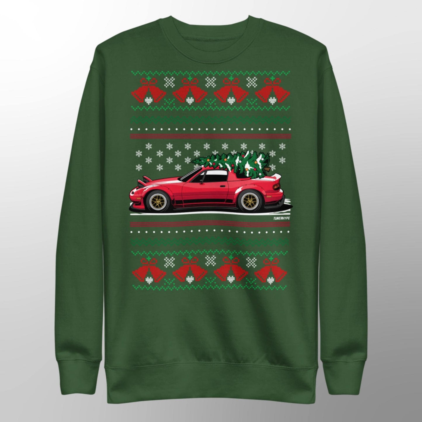 Ugly Christmas Sweater - Mazda Miata - Ugly Xmas Sweater - Car Guy Holiday Gift, Funny Christmas Gift, Miata Gift, RX7 Gift