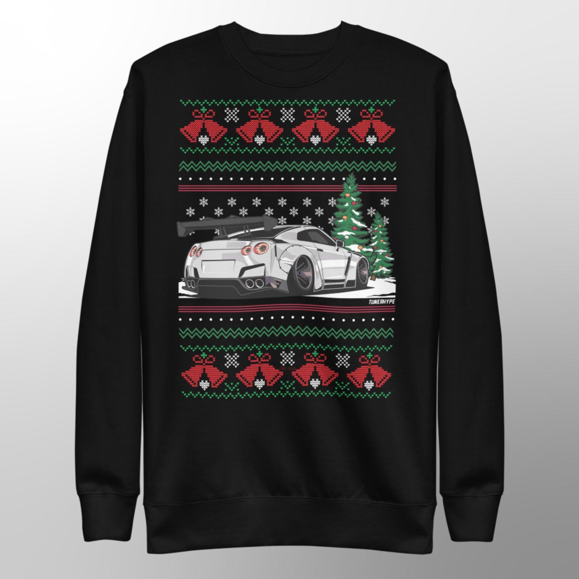 Ugly Christmas Sweater - Nissan Skyline R35 GT-R - Extra Comfy Premium Blend Hoodie