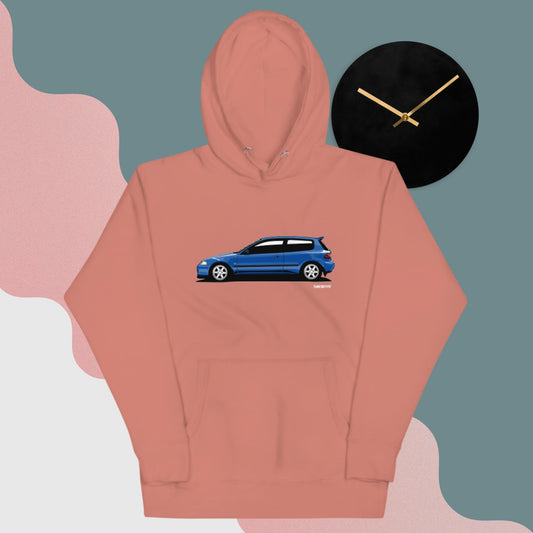 TUNERHYPE Hoodie - Honda Civic EG in Captiva Blue