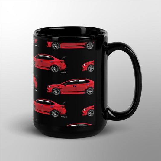 Subaru WRX STI Glossy Mug - Pure Red