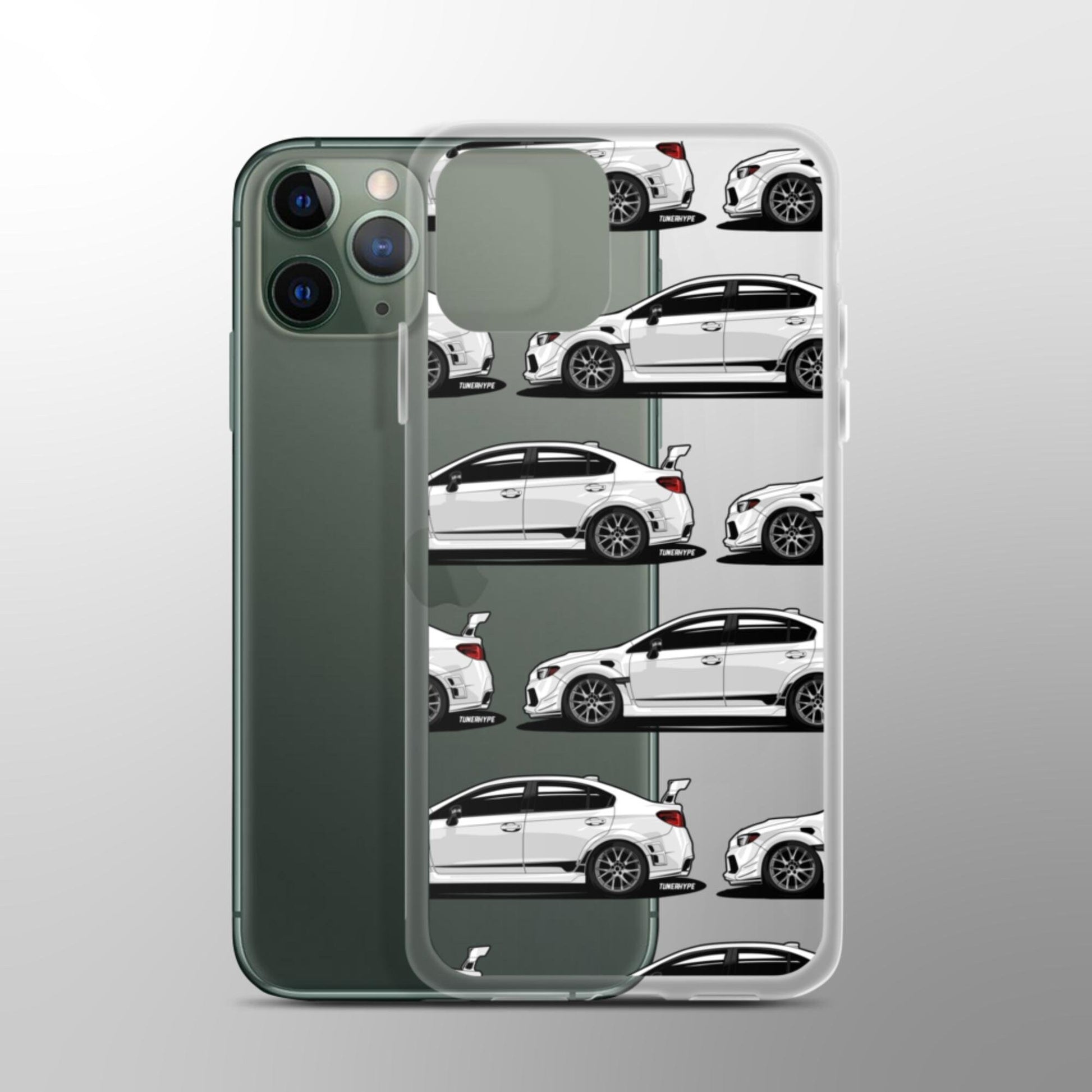 Subaru WRX STI Clear iPhone Case - Crystal White