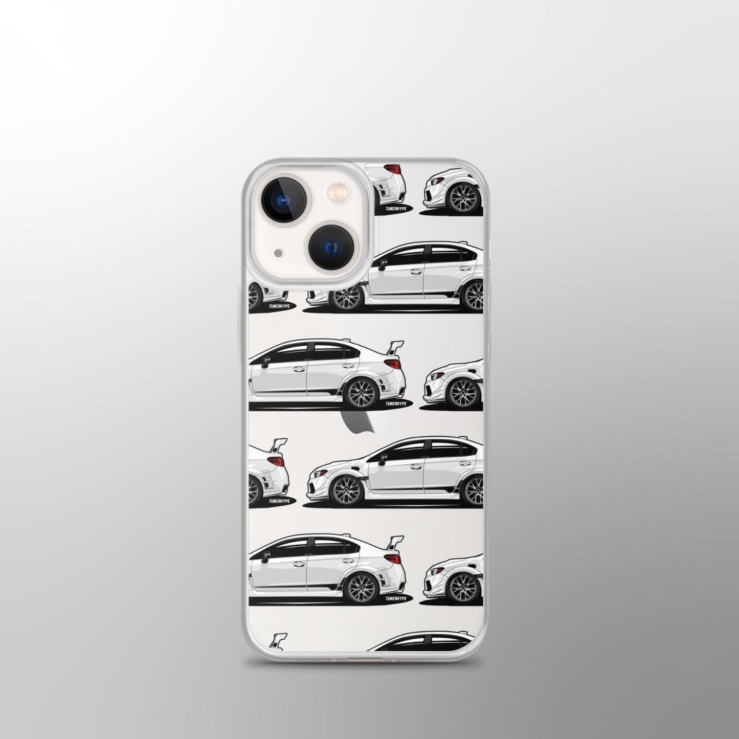 Subaru WRX STI Clear iPhone Case - Crystal White