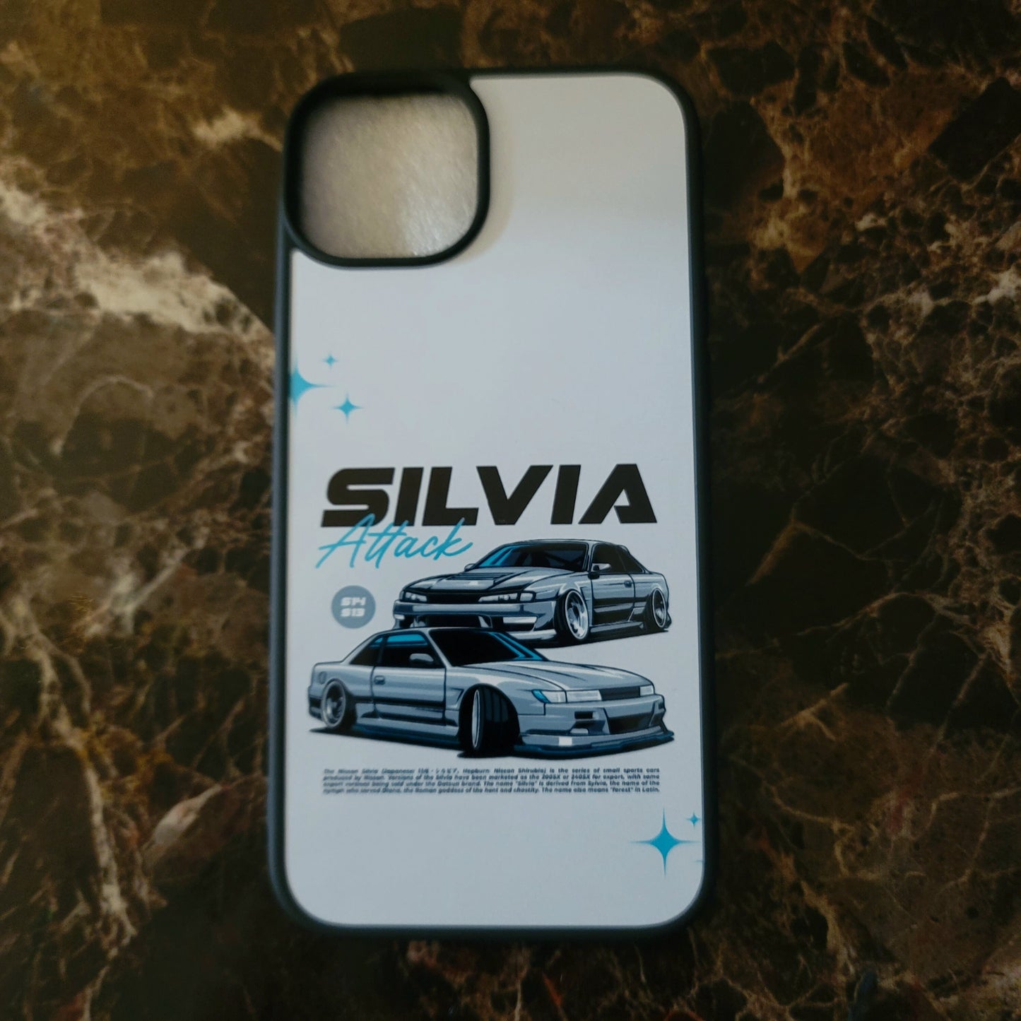 JDM Silvia Attack Custom iPhone 13 14 15 Case pro, pro max, plus, Mini