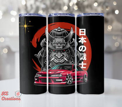 Custom JDM 20oz Stainless Steel Tumbler | Silvia Samurai