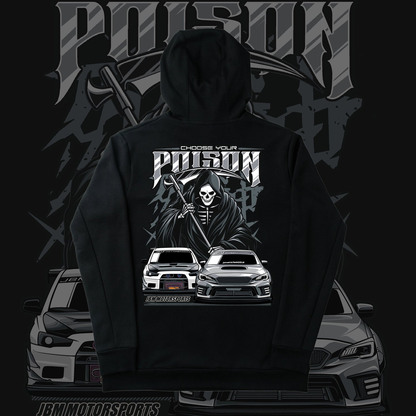 JDM Choose Your Poison Heavyweight Hoodie