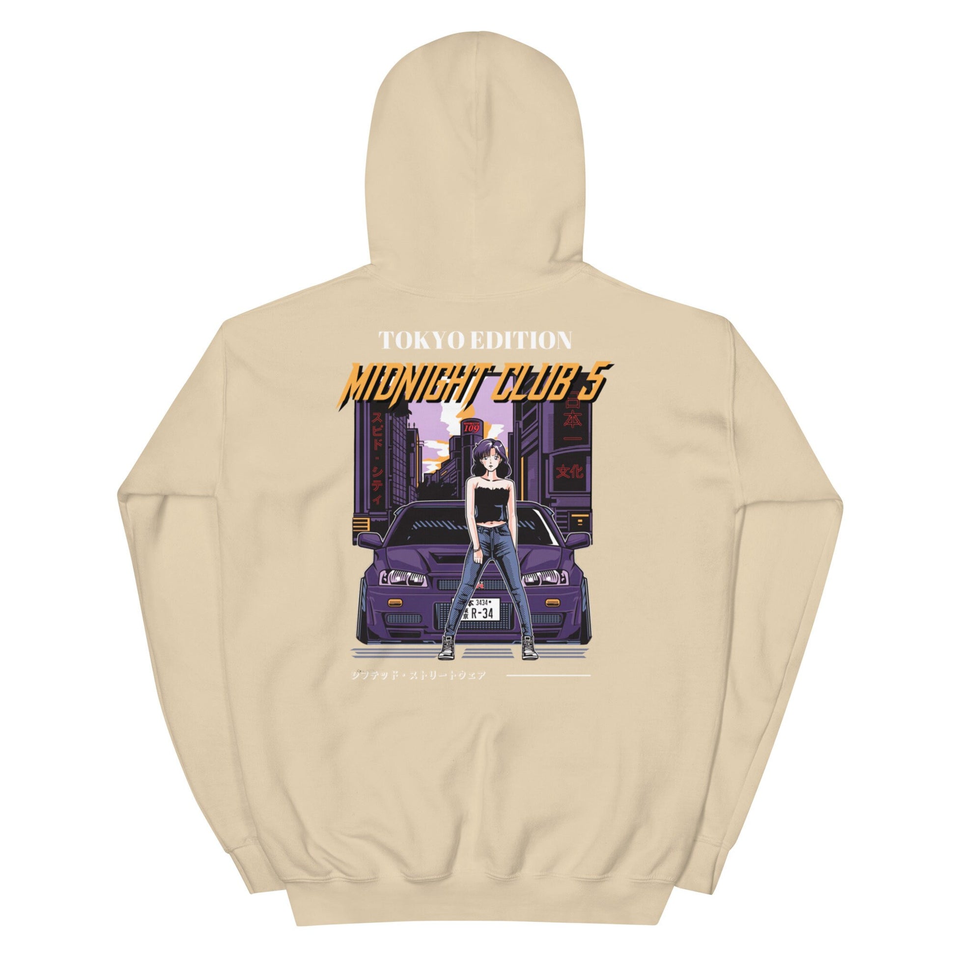 Embroidered Midnight Club 5 Anime Hoodie