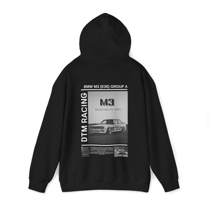 DTM BMW M3 E30 Group A Hoodie - Unique Design for Vintage Style and Car Enthusiasts