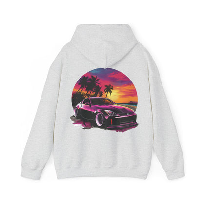 Nissan 350z Hoodie | Neon Sunset | Vibrant Hoodie | Graphic Hoodie | Gift For Him