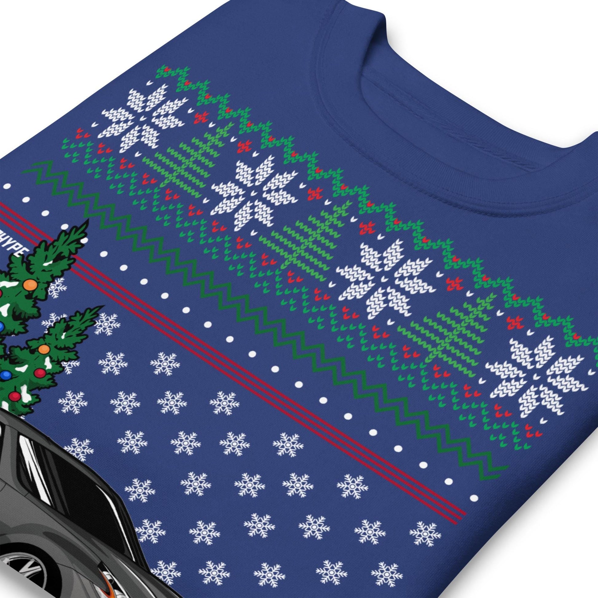 Ugly Christmas Sweater - Nissan 370z in Grey - Ugly Xmas Sweater - Car Guy Holiday Gift, Funny Christmas Gift, Nissan Gift - 350z Gift