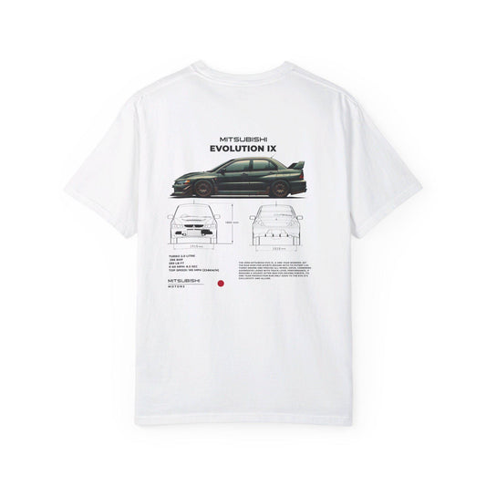 Mitsubishi Evo 9 Spec Tee - Boosted Gear Co, JDM Car Shirt, Cool Unisex Tee, Casual Racing Top, Unique Graphic Car Apparel