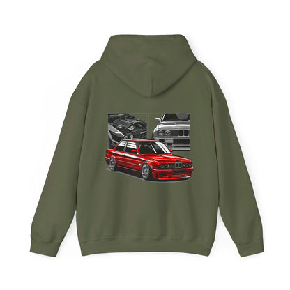 BMW M3 RED E30 Unisex Heavy Blend Hoodie