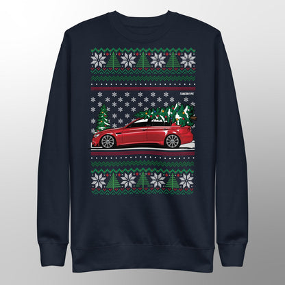 Ugly Christmas Sweater - BMW E90 M3 - Ugly Xmas Sweater - Car Guy Holiday Gift, Funny Christmas Gift, BMW Gift - M5 M3 - JDM Hoodie