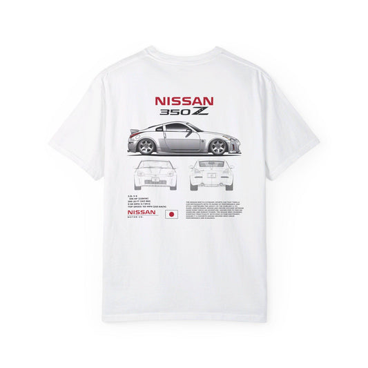 Nissan 350Z Spec Shirt - Boosted Gear Co, JDM Performance Tee, Cool Unisex Top, Casual Car Shirt, Unique Graphic Racer Apparel