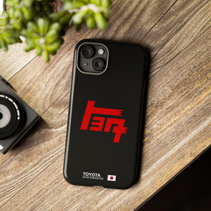 Toyota TEQ Vintage iPhone Case - Classic Car Logo Design, Retro Japanese Style, Cool Accessory, Unique Automotive Phone Cover