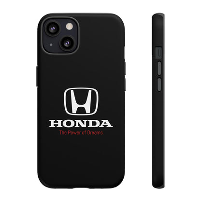 Honda iPhone Case - Power of Dreams Logo, Car Enthusiast Cover, JDM Phone Accessory, Durable Protection