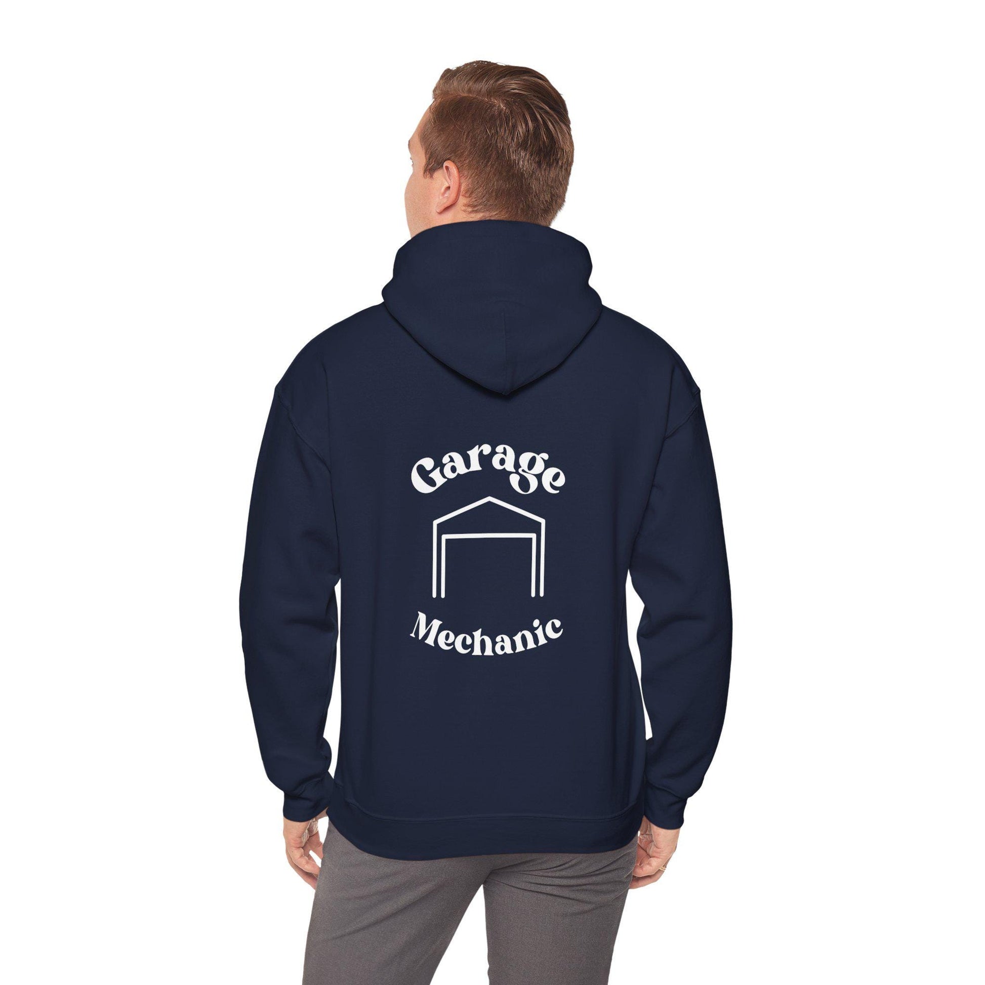 Sunset Drift Garage Mechanic Hoodie