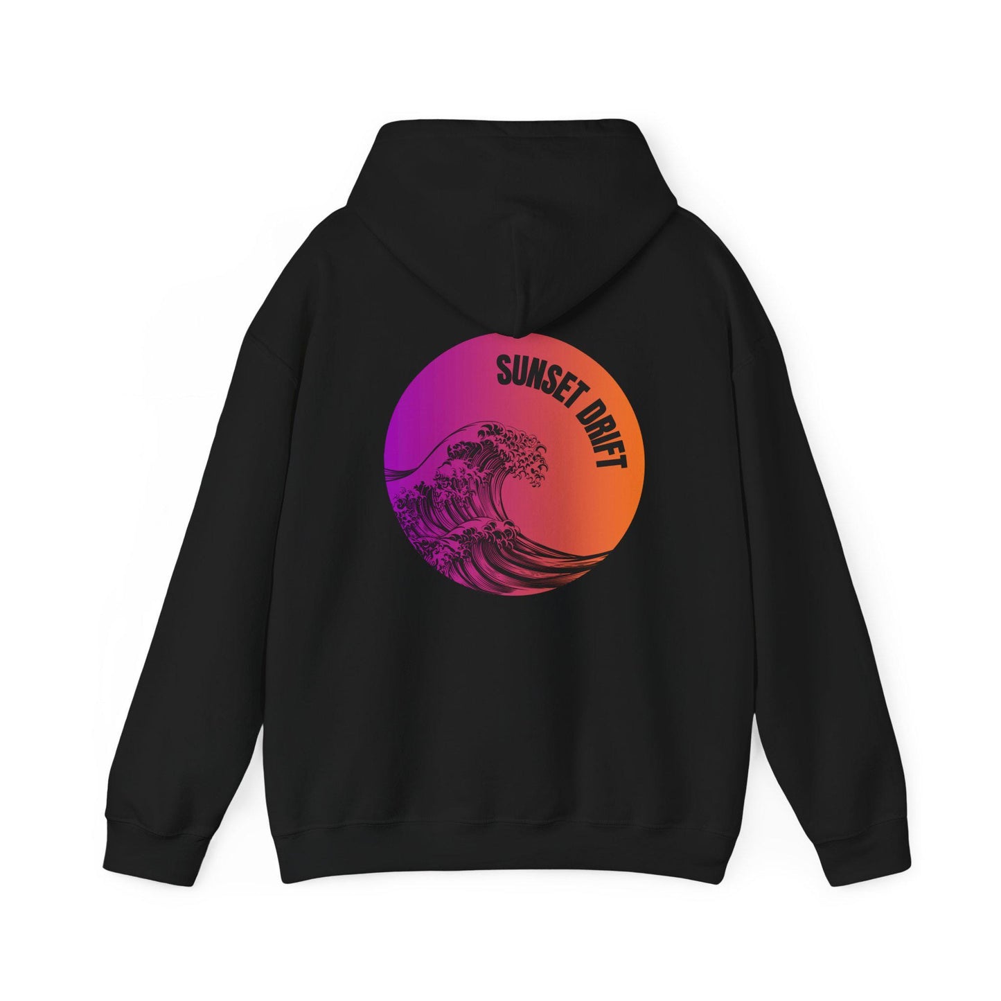 Sunset Drift Gradient Waves Hoodie