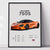 McLaren 750s Poster Print, Boys Room Decor, Home Office Art, Room Decor, Digital Posters, Car Posters