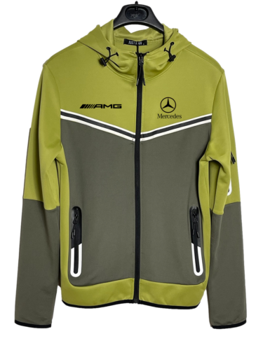 AMG Olive Khaki Training Jacket_driver_clothing_drivi.store