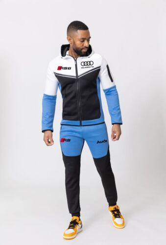 Audi RS6 Mens Tracking Jacket Black/White/Sky Blue_driver_clothing_drivi.store